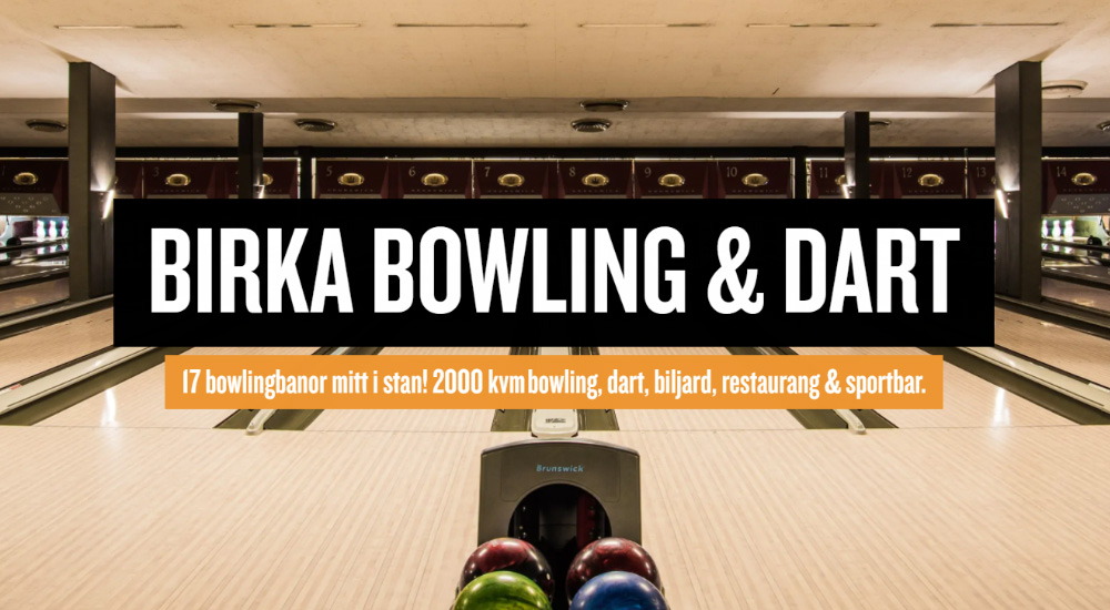 Pinkport har skapat webbplats åt Birka Bowling